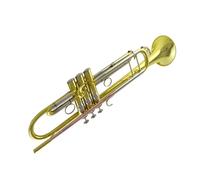 Trumpet Set Three-color trumpet instrument with phosphor bronze mouthpiece and integrated bell mouth in B flat