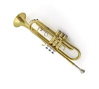 Trumpet Set Trumpet Brass Instrument Super Trumpet Professional Gold Silver Beginner B Flat(Color:Gold)