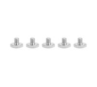 Trumpet Slide Finger Ring Screws Metal Durable Replacement Parts for Trumpet Instrument Repair Silver Color 5 Pieces Set
