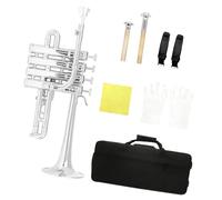 Trumpet Starter Standard Horn with Protective Gloves Cloth and Case for First Time Players Complete Beginner Trumpet Set with Gloves Cloth and Carrying Case for Learning and Practice