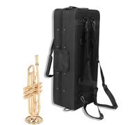 Trumpet Storage Box, Trumpet Gig Bag Soft Trumpet Carrying Case with Shoulder Strap Oxford Cloth Trumpet Big Case Box Black