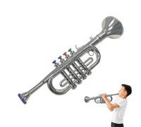 Trumpet Toy - Musical Toy Trumpet, Lightweight Simulation Instruments with Four Tone Horn for Simulated Musical Instrument Toys For, Four Trumpet