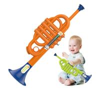 Trumpet Toy, Plastic Trumpet for Kids, 13.8x4x3.9" Simulated Instrument, Educational Musical Instruments for Boys Girls