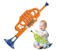 Trumpet Toy, Plastic Trumpet for Kids, 13.8x4x3.9" Simulated Instrument, Educational Musical Instruments for Boys Girls for Kids
