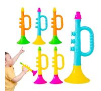 Trumpet Toy - Small Musical Instrument, Colorful Educational Trumpet Set | Noise Generator For Party Gift, Simulation Game, Stage Accessories,
