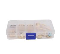 Trumpet Valve Finger Button Metal Abalone Shell Inlay, Trumpet Button Kit, Elegant Design with Upper and Lower Valve Caps, Easy to Install Replacement Parts for Horn Valve Repair a