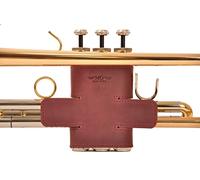 Trumpet Valve Guard Genuine Leather of protection and comfort (Guard, Marsala)