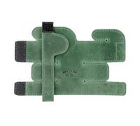 Trumpet Valve Guard XL Genuine Leather Protection Trumpet Valve Cover Valve Wrap (Green)