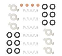 Trumpet Valve Spring Felt Washers Cork Pad Set 2 Sets | Black and White Felt Pads, Soft Cork Gaskets, Multi-instrument Support for Rehearsals and Classroom Maintenance