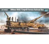 Trumpeter 00207 - 1:35 Railway Gun Leopold 280mm K5 (E) - New