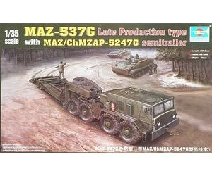 Trumpeter 00212 1:35th MAZ-537G with MAZ/ChMZAP-5247G semitrailer Late productio