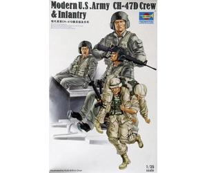 Trumpeter 00415 1:35th scale Modern U.S. Army CH-47D Crew & Infantry