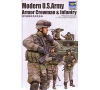 Trumpeter 00424 - 1:35 Modern U.S. Army Armor Crewman & Infantry - New