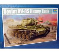Trumpeter Plastic Model Kit KV-8S Soviet Heavy Tank 1:35 Scale #01572