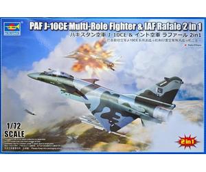 Trumpeter 01690 1:72nd scale PAF J-10CE Multi-Role Fighter & IAF Rafale 2 in 1