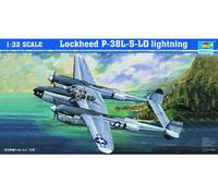 Lockheed P-38 L 5 Lightning 1:32 Plastic Model Kit 02227 TRUMPETER
