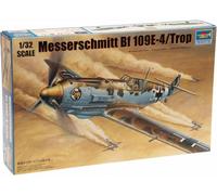 Trumpeter 02290 Messerschmitt Bf 109E-4/Trop Aircraft Plastic Kit 1/32 Scale-T48