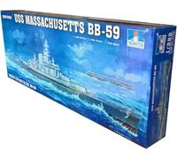 Trumpeter 05306 1/350 US Navy Battleship BB-59 Massachusetts 1942 Plastic Model Ship Model Scale Model Assembly Kit