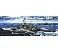 Uss North Carolina Bb-55 Aircraft Carrier 1:700 Plastic Model Kit
