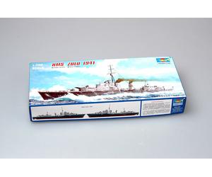 Trumpeter 05758 1:700th scale Tribal-class destroyer HMS Zulu (F18) 1941