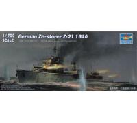 Trumpeter 1:700 - German Zerstorer Z-21 (1940)