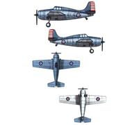 Trumpeter 1:350 - Grumman F4F-4 Wildcat (10 pcs)
