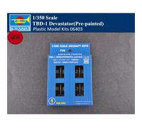 Trumpeter 06403 1/350 TBD-1 Devastator(Pre-painted) Plastic Aircraft Model Kits