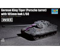 Trumpeter 07161 1/72 German KingTiger (Turret) w/105mm kwk L/68