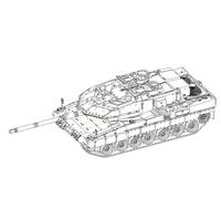 Trumpeter 7192 German Leopard 2A6EX MBT 1:72 Model Kit