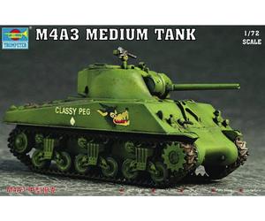 Trumpeter 07224 - 1:72 M4A3 Tank - New