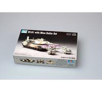 Trumpeter Plastic Model Kit M1A1 Abrams 1:72 with Mine Roller Set - 07278