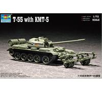 Trumpeter 07283 1/72 Russian T-55 Medium Tank With KMT-5