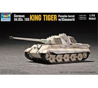 Trumpeter 07292 - 1:72 King Tiger Porsche Turret with Zimmerit - New