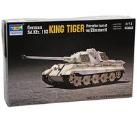 Trumpeter 07292 - 1:72 King Tiger Porsche Turret with Zimmerit - New