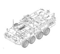Trumpeter 07423 M1130 Stryker Command Vehicle 1:72 Model Kit