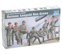 Trumpeter - Plastic Model Kit - 1:35 German Leopold Gun Crew (00406) - 8 Figures - New