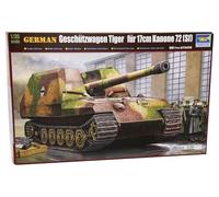 German Tiger Tank Carro Armato 17cm K72 Plastic Kit 1:35 Model