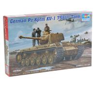 Trumpeter 1:35 - German Pz.Kpfm KV-1 756(r) Tank