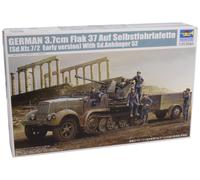 Trumpeter 1/35 German SdKfz 7/2 Early Version Halftrack with 3.7cm F (US IMPORT)
