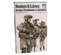 Trumpeter 00424 - 1:35 Modern U.S. Army Armor Crewman & Infantry - New