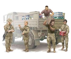 Trumpeter 1:35 - Modern US Soldiers Logistics Supply Team