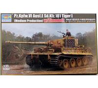 Trumpeter Scale Model Kit Pz.Kpfw. VI Ausf. E Sd.Kfz.181 Tiger I with Zimmerit 1:35