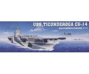 Trumpeter 1/350 USS Ticonderoga CV-14 aircraft carrier # 05609 - Plastic Mode...