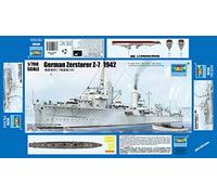 Trumpeter 1:700 - German Zerstorer Z-7 (1942)