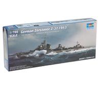 Trumpeter 1/700 German Zerstorer Z37 Destroyer 1943 Model Kit (US IMPORT)