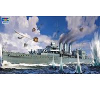 Trumpeter 1/700 HMS Cornwall WWII British Kent Class heavy cruiser # 06734