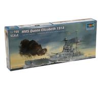 Trumpeter Plastic Model Kit HMS Queen Elizabeth 1918 Battleship - 1:700 Scale (TR05797)