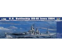 Trumpeter 1/700 U.S. Battleship BB-6I Iowa 1984 # 05701 - Plastic Model Kit