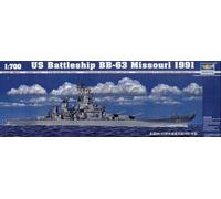 Trumpeter 1/700 US Battleship BB-63 Missouri 1991 # 05705 - Plastic Model Kit