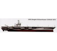 Trumpeter 05753 - 1:700 USS Dwight D. Eisenhower CVN-69 1978 - New
